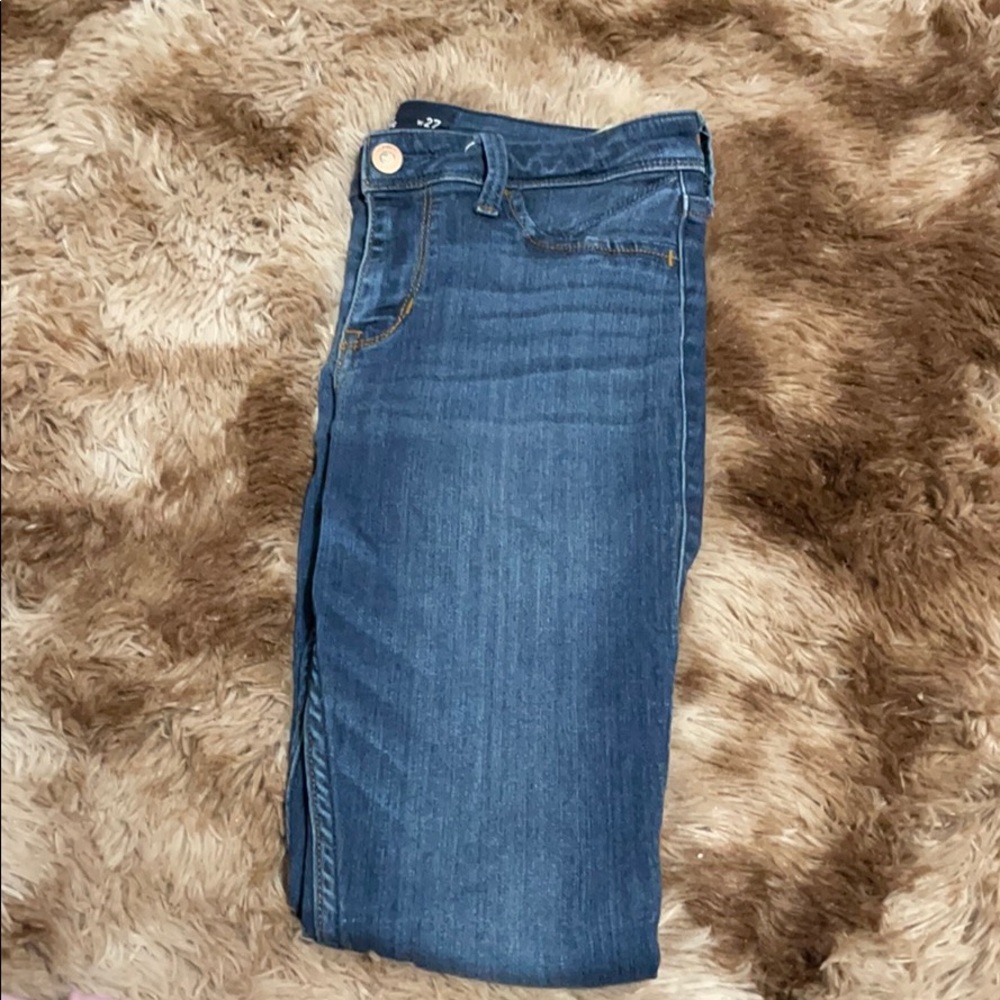 Dark blue jeans
